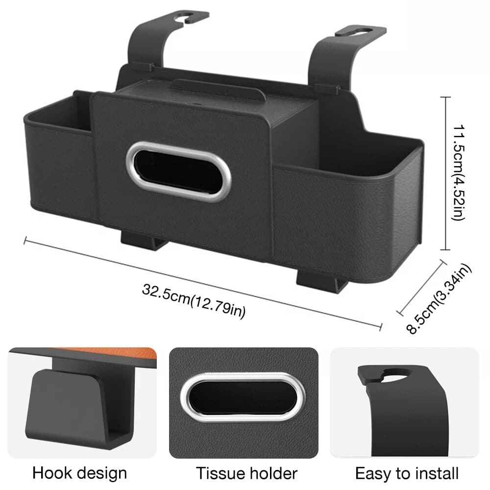 3-in-1 Car Backseat Organizer – Keep Your Car Clean & Organized!