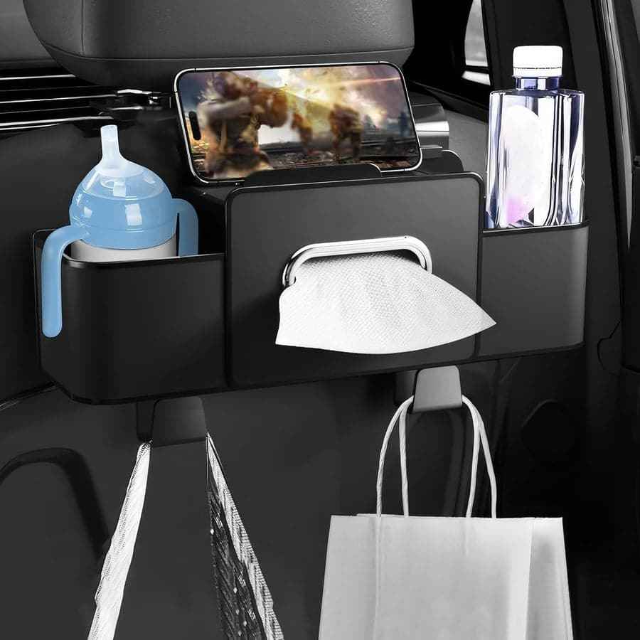 3-in-1 Car Backseat Organizer – Keep Your Car Clean & Organized!