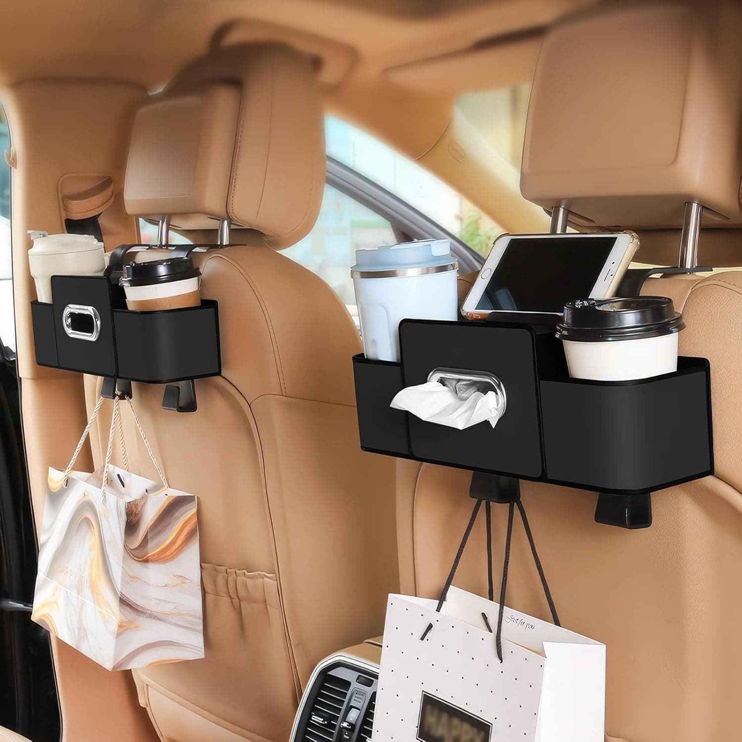 3-in-1 Car Backseat Organizer – Keep Your Car Clean & Organized!