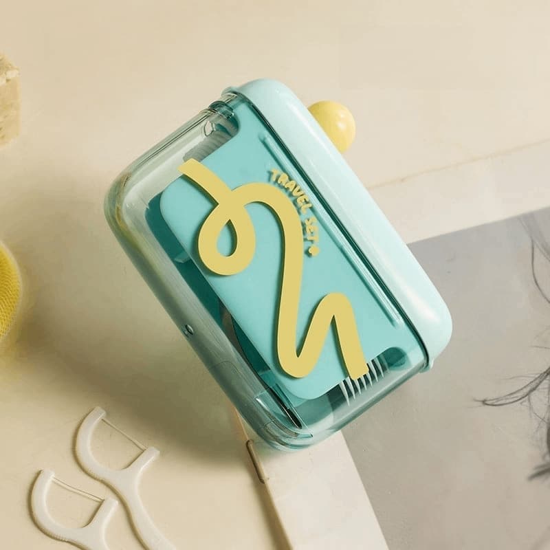 Dopamine Portable Automatic Pop-up Dental Floss Box- Includes 100 pieces of dental floss
