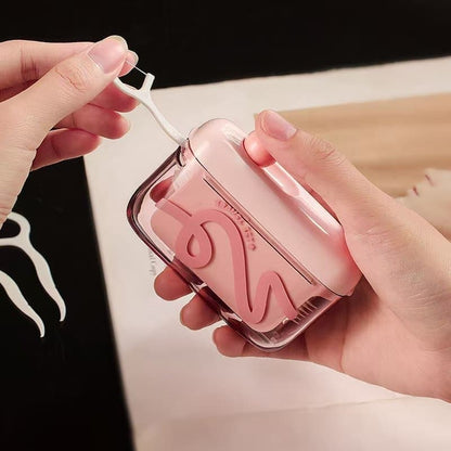 Dopamine Portable Automatic Pop-up Dental Floss Box- Includes 100 pieces of dental floss