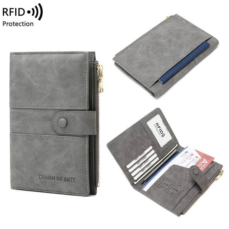 2026 New Multi-Functional RFID Passport Wallet