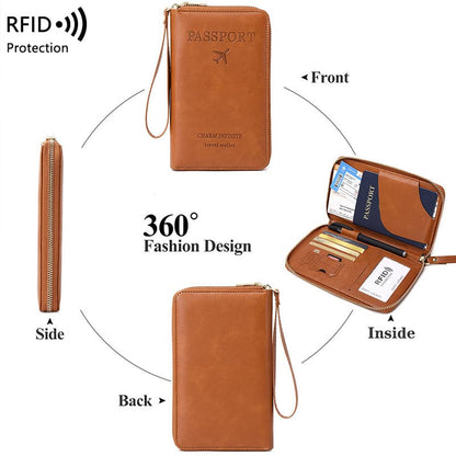 2026 New Multi-Functional RFID Passport Wallet