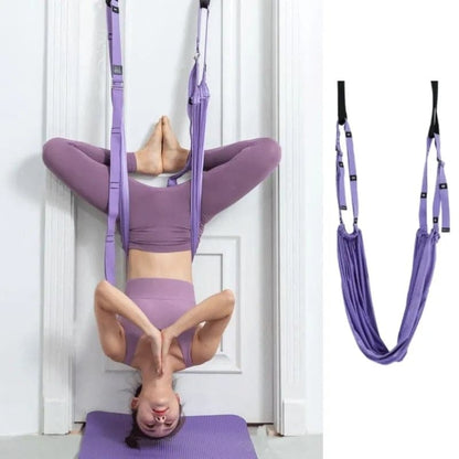 Aerial Yoga Stretching Strap – Back Pain Relief & Waist Flexibility Trainer