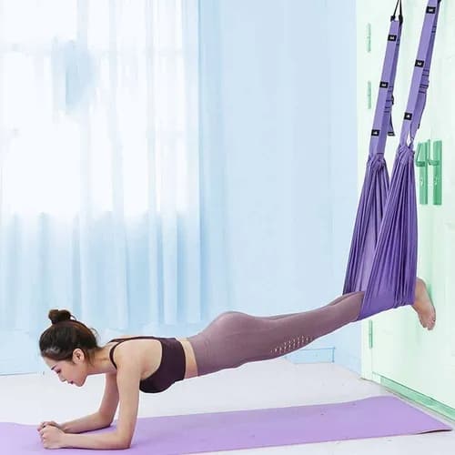 Aerial Yoga Stretching Strap – Back Pain Relief & Waist Flexibility Trainer