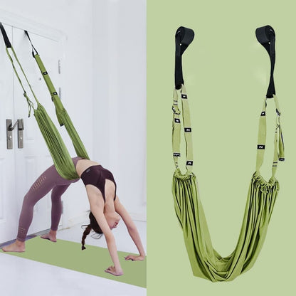 Aerial Yoga Stretching Strap – Back Pain Relief & Waist Flexibility Trainer