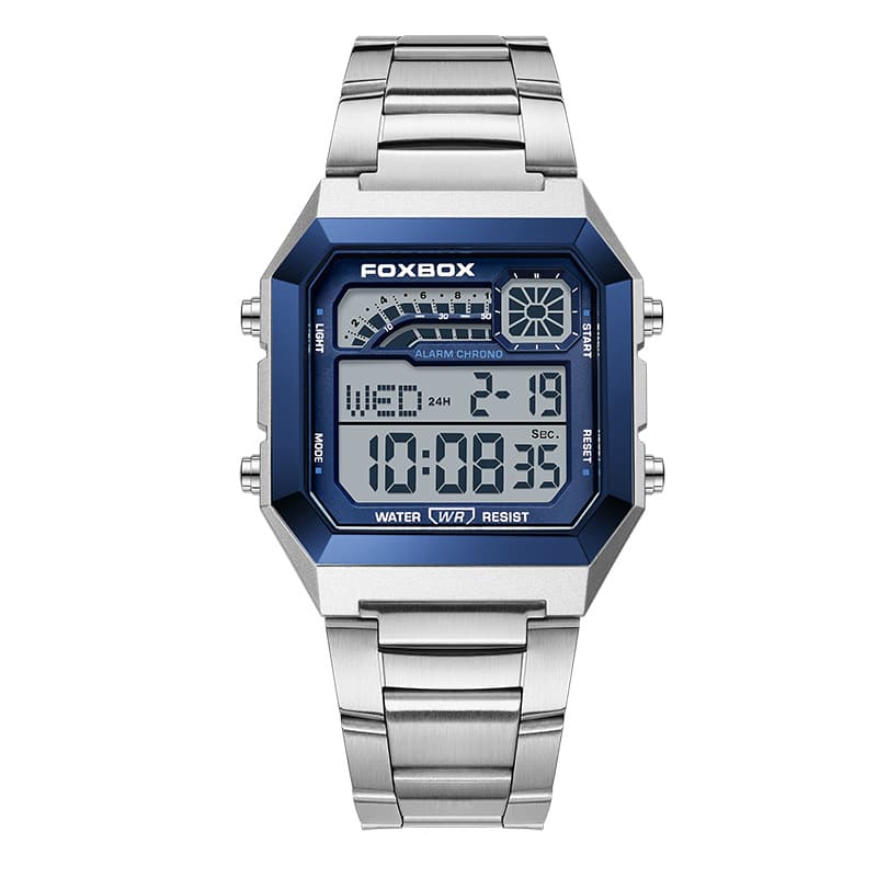 Unisex Square Digital Watch Fashion LED Sports Watch with Calendar and Night Light (Gift Box)