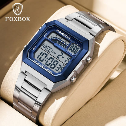 Unisex Square Digital Watch Fashion LED Sports Watch with Calendar and Night Light (Gift Box)