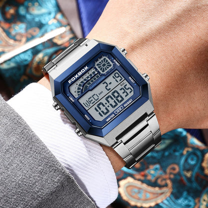 Unisex Square Digital Watch Fashion LED Sports Watch with Calendar and Night Light (Gift Box)