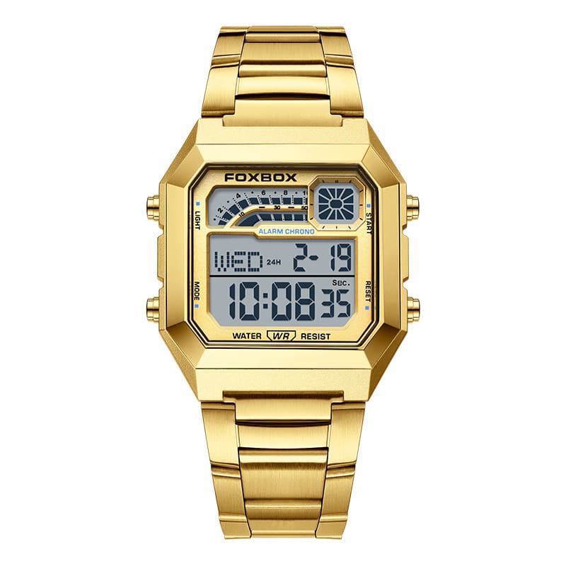 Unisex Square Digital Watch Fashion LED Sports Watch with Calendar and Night Light (Gift Box)
