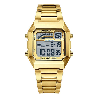 Unisex Square Digital Watch Fashion LED Sports Watch with Calendar and Night Light (Gift Box)