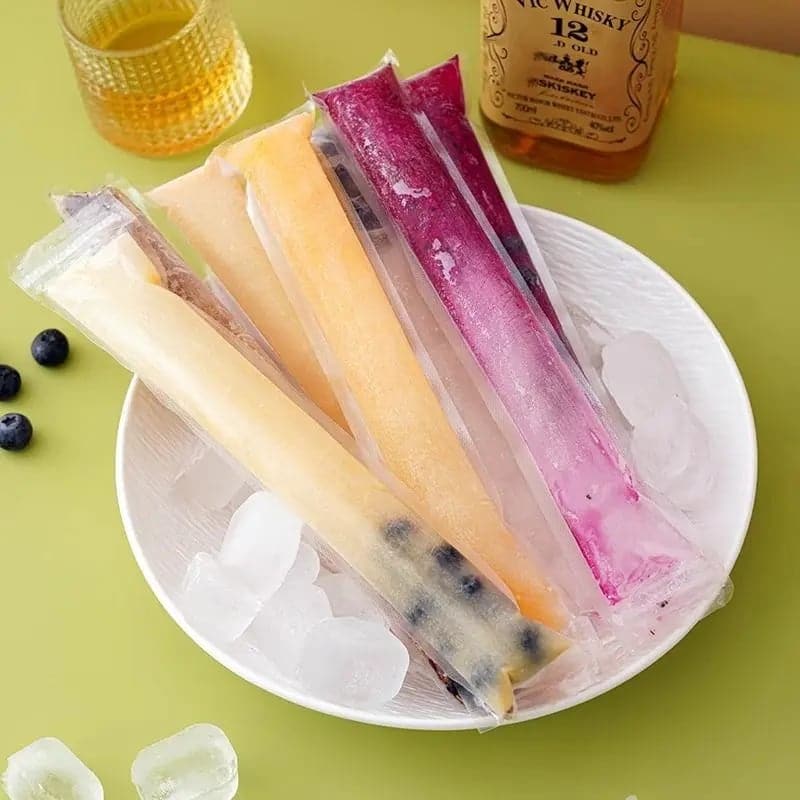 Food-Grade Disposable Popsicle Bags, DIY Ice Pop Bags for Home Use