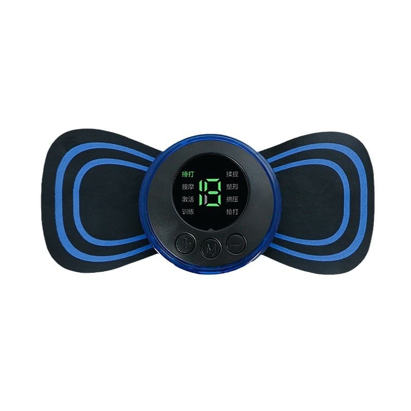 Mini EMS Neck & Shoulder Massager, Portable Pulse Smart Massage Patch, 8 Modes