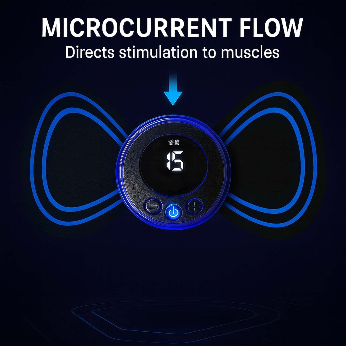 Mini EMS Neck & Shoulder Massager, Portable Pulse Smart Massage Patch, 8 Modes