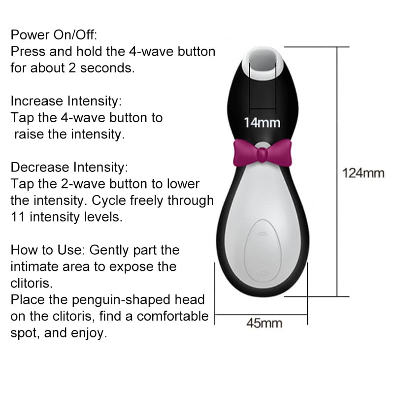 Penguin Suction Vibrating Egg – Female Adult Pleasure Masturbator