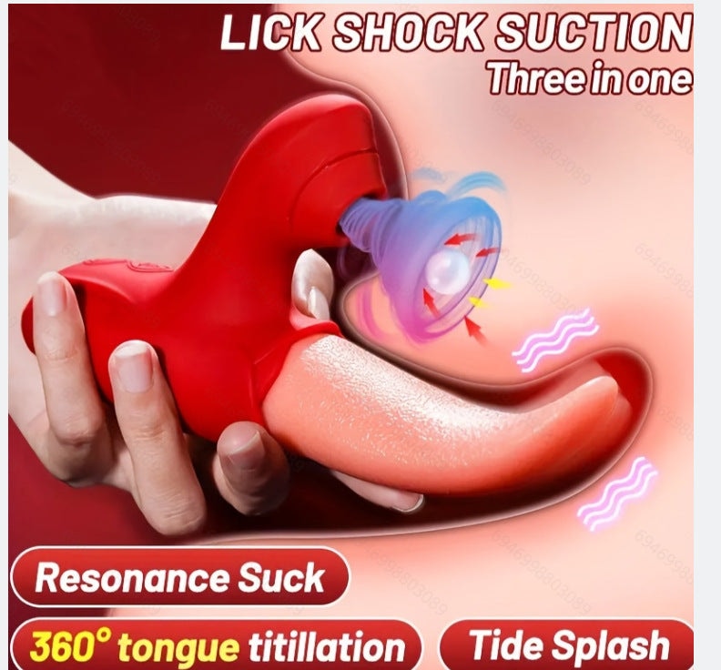 Flapping Tongue Licking G Spot Clitoral Sucking Vibrator