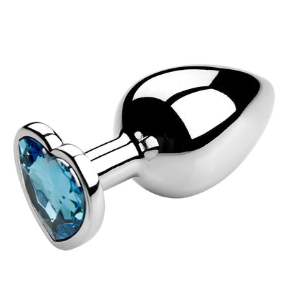 Heart-Shaped Metal Anal Plug – Female SM Erotic Expander, Adult Sex Toy