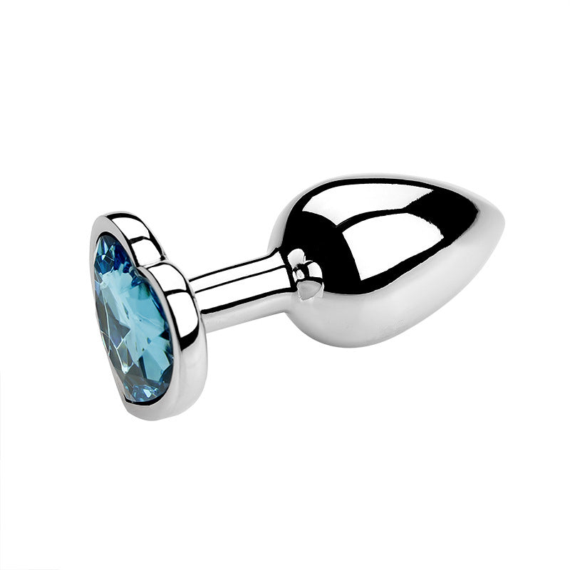 Heart-Shaped Metal Anal Plug – Female SM Erotic Expander, Adult Sex Toy