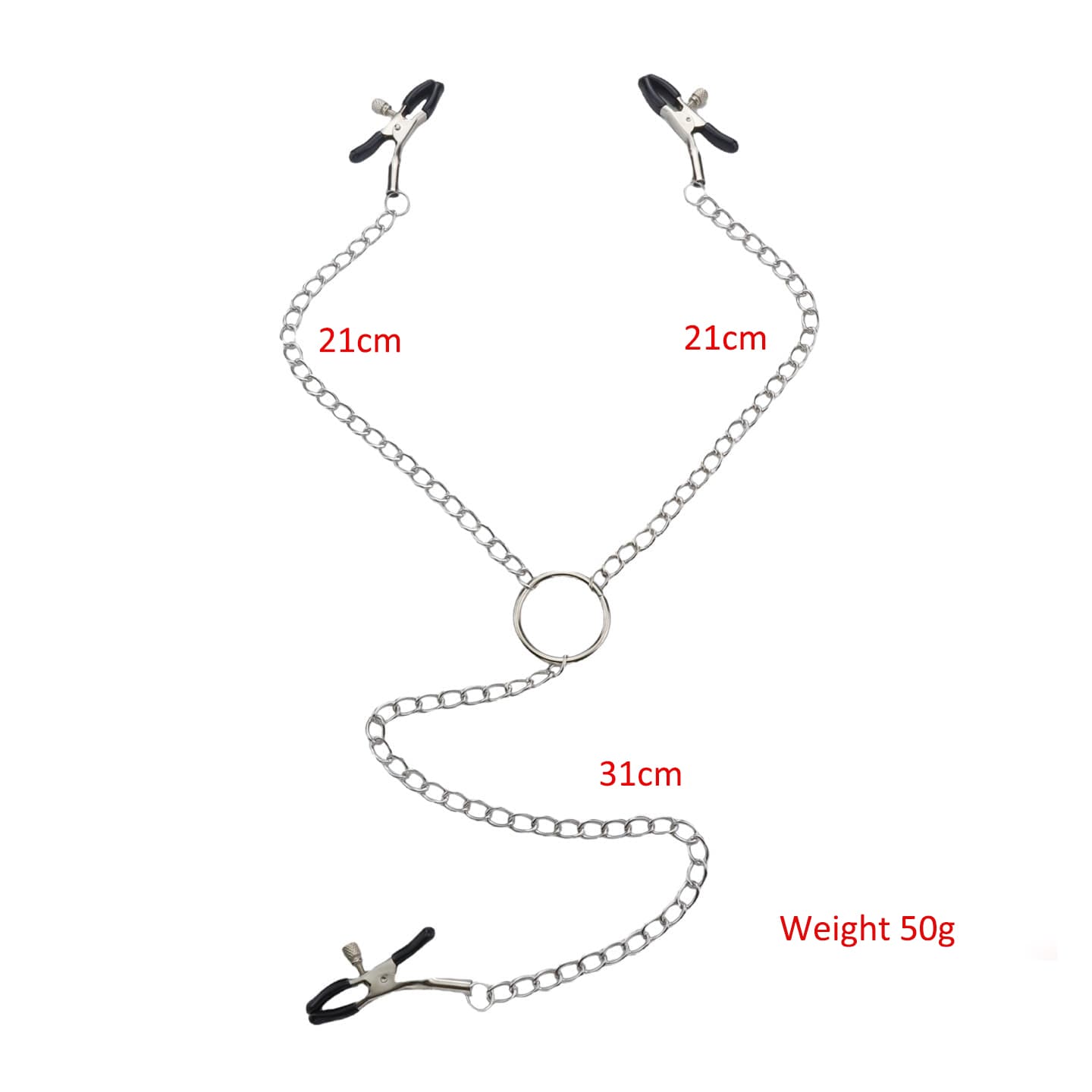 Chain + clips + bell, relaxation toy for couples