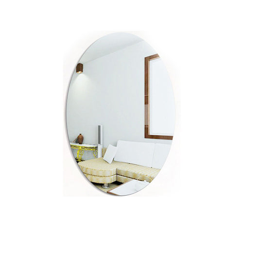 Acrylic Mirror Wall Sticker, Oval Soft Mirror for Living Room, Bathroom & Bedroom