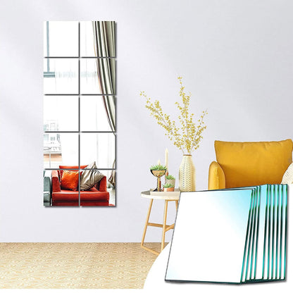 Acrylic Mirror Wall Sticker, Oval Soft Mirror for Living Room, Bathroom & Bedroom