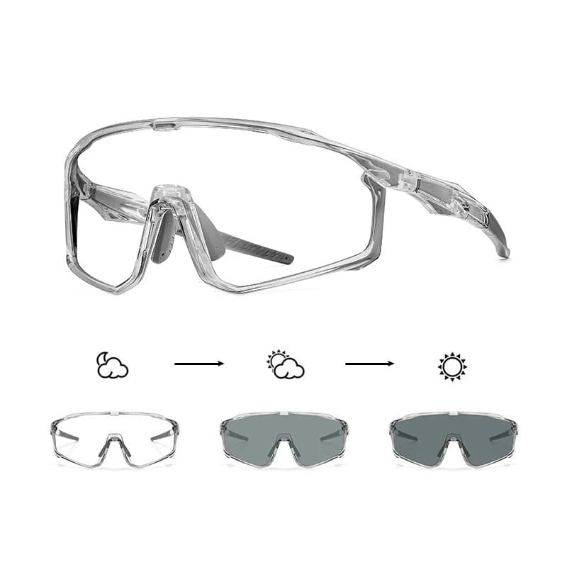 Photochromic Cycling Glasses – Unisex, Auto Darkening, UV Protection