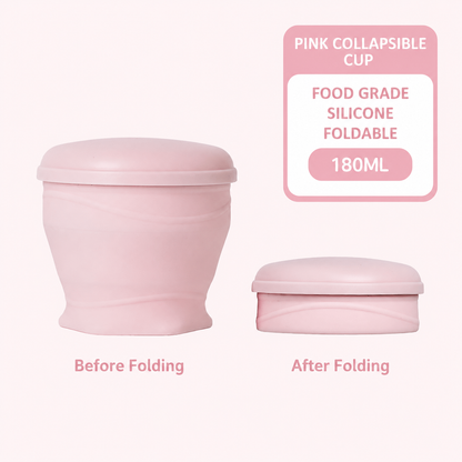 🌈Macaron Foldable Silicone Cup – Food-Grade & Heat-Resistant, Collapsible & Portable Travel Cup for Outdoor & Daily Use