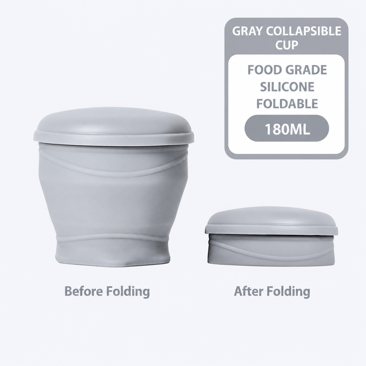 🌈Macaron Foldable Silicone Cup – Food-Grade & Heat-Resistant, Collapsible & Portable Travel Cup for Outdoor & Daily Use