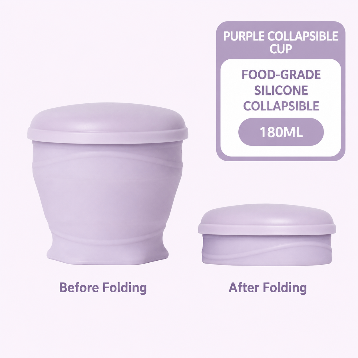 🌈Macaron Foldable Silicone Cup – Food-Grade & Heat-Resistant, Collapsible & Portable Travel Cup for Outdoor & Daily Use
