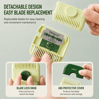 💇‍♀️Double-Sided Thinning Comb – Hair Trimmer & Layering Tool for Home Use