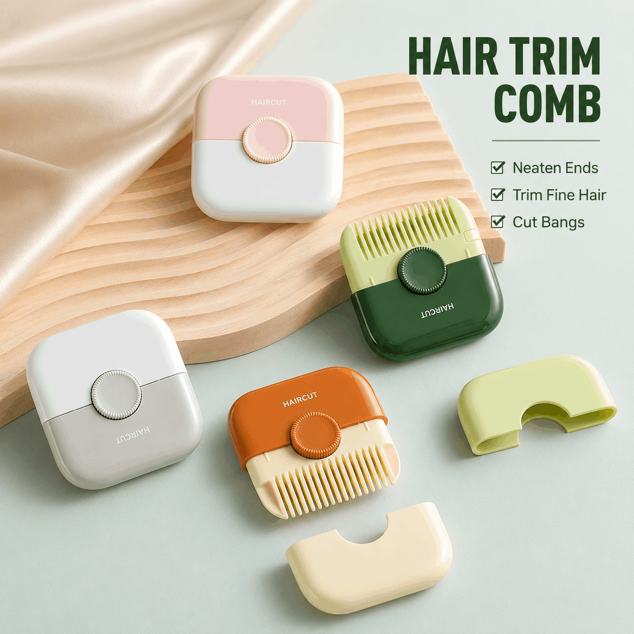 💇‍♀️Double-Sided Thinning Comb – Hair Trimmer & Layering Tool for Home Use