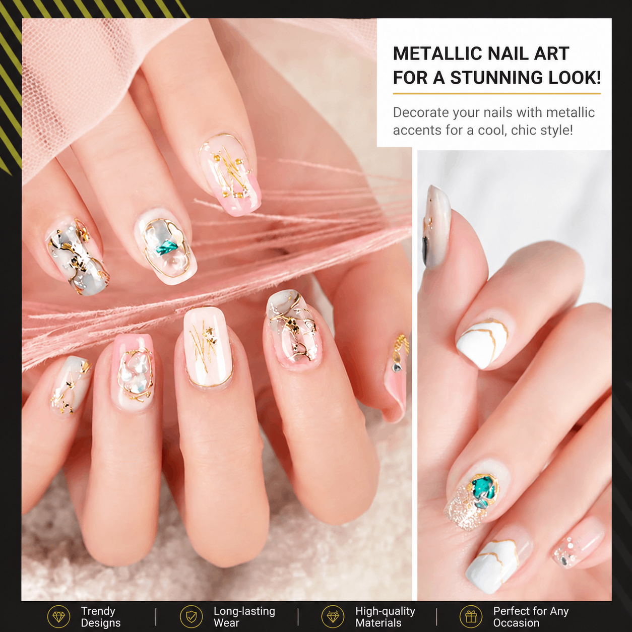 💅✨Mirror Metallic Nail Gel