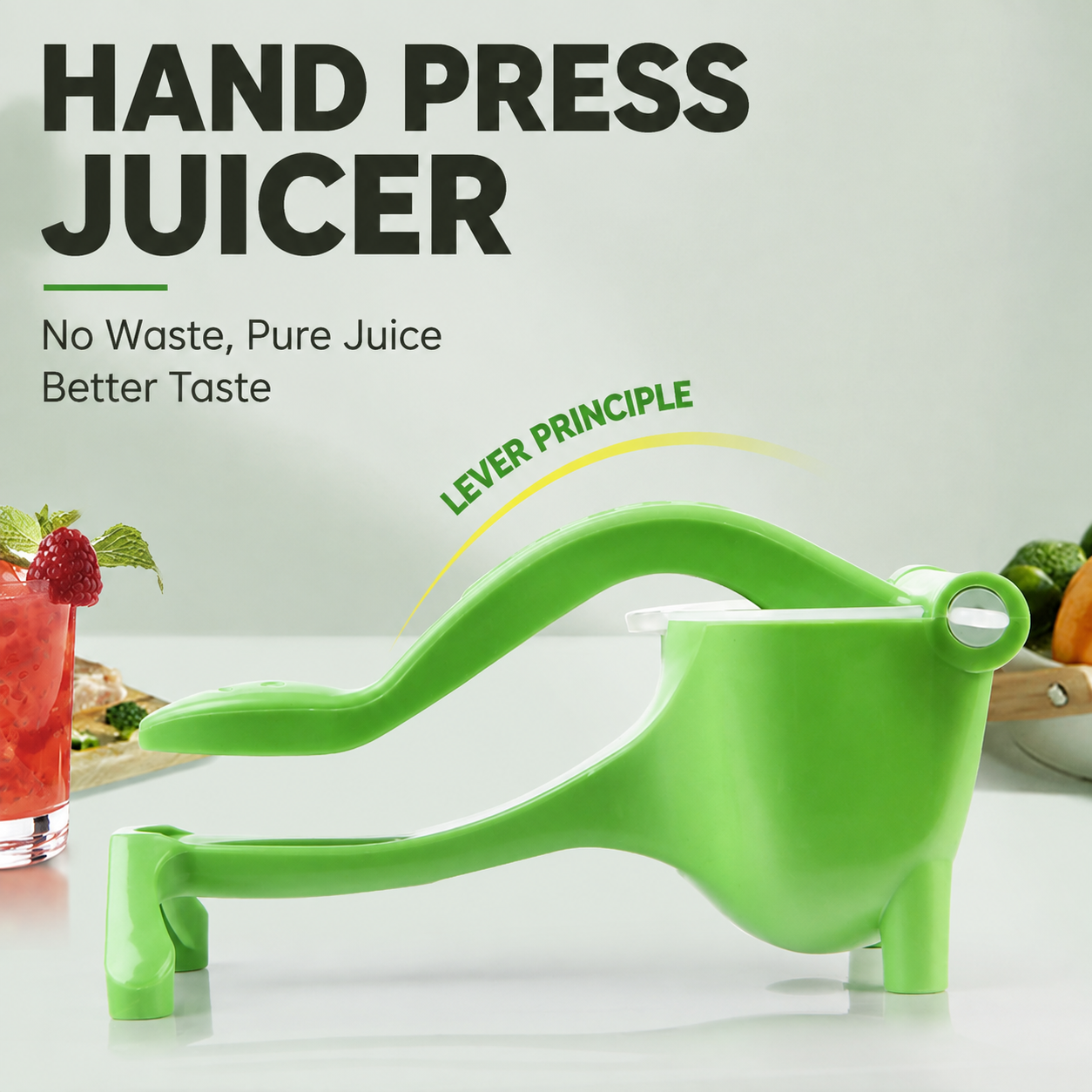 🍋Manual Fruit Juicer – Hand Press for Lemon, Orange & Lime, Great for Curry, Marinades & Drinks, Practical Kitchen Tool