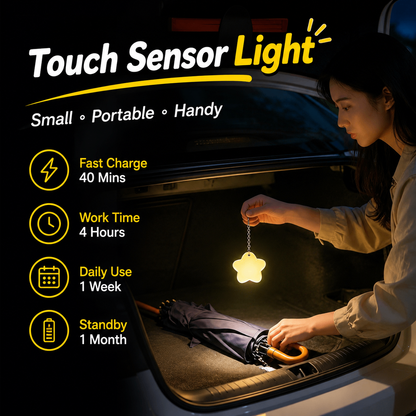 ✨❤️Love Sensor Light Keychain – Drop in Your Bag, Touch to Light Up, Easy to Find Items in the Dark, Bag Essential