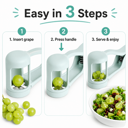 🍓Mini Fruit Wedge Cutter – One-Press Slices for Cherry Tomatoes, Limes & Plums, Great for Fruit Salads, Drinks & Kids' Snacks