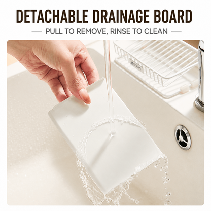 🧊Carbon Steel Countertop Drain Tray – Detachable & Easy to Clean, Rust-Resistant Carbon Steel, Sloped Drainage Prevents Pooling