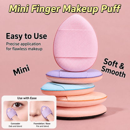 🧽10Pcs Mini Teardrop Makeup Sponge – Wet & Dry Use, Non-Absorbent, Smooth Application, Saves Foundation, Great for Daily Makeup