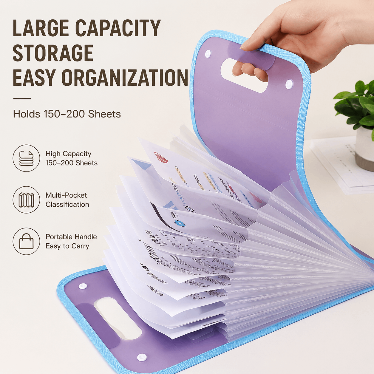 13 Layer Portable File Folder Bag
