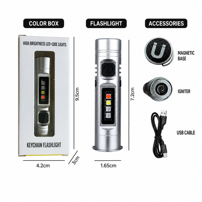 Multi-Functional Aluminum Alloy Mini Flashlight