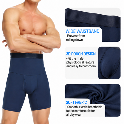🧵Men’s High-Quality Breathable Shapewear Shorts – High-Waist Tummy Control, Hip & Thigh Shaper