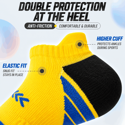 [2 Pairs] Terry Sports Ankle Socks – Thick, Anti-Odor & Durable for Men