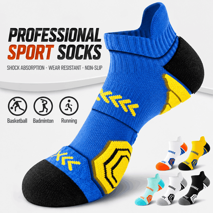 [2 Pairs] Terry Sports Ankle Socks – Thick, Anti-Odor & Durable for Men
