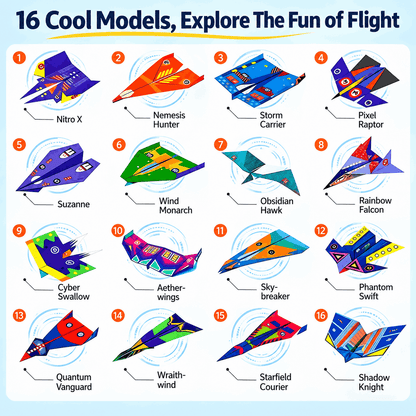 Creative DIY Paper Airplane Set For Kids
