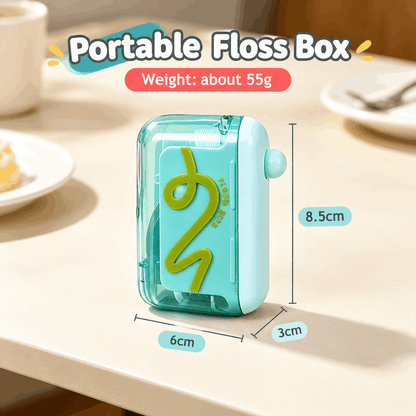 Automatic Floss Box – 60 Picks, One-Press, Portable