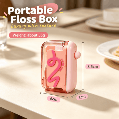 Automatic Floss Box – 60 Picks, One-Press, Portable