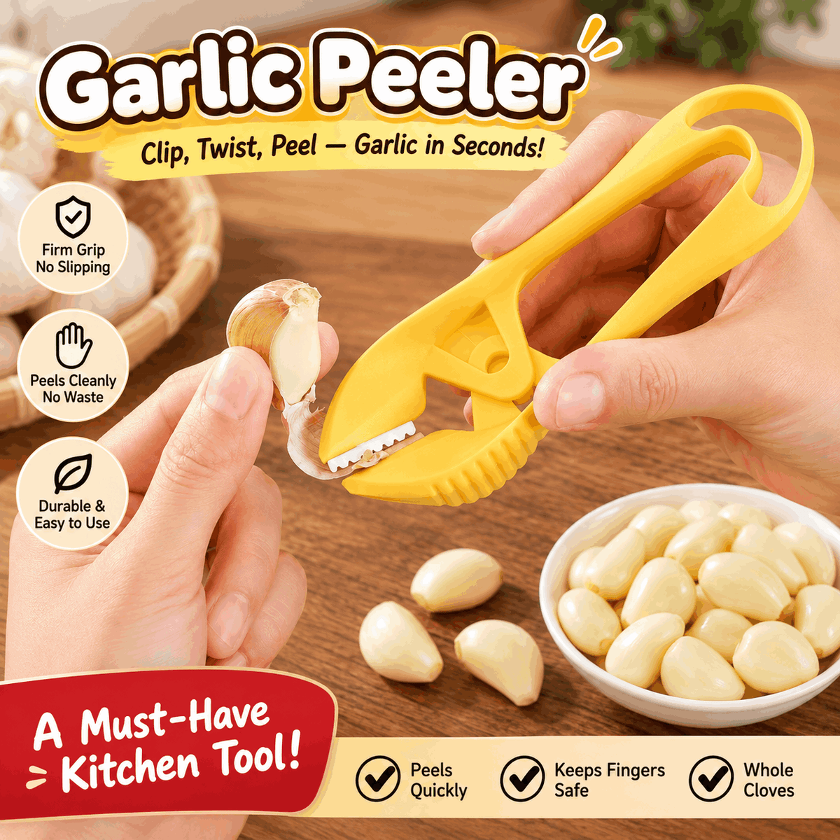 Garlic Peeler Tool – Quick Peeling