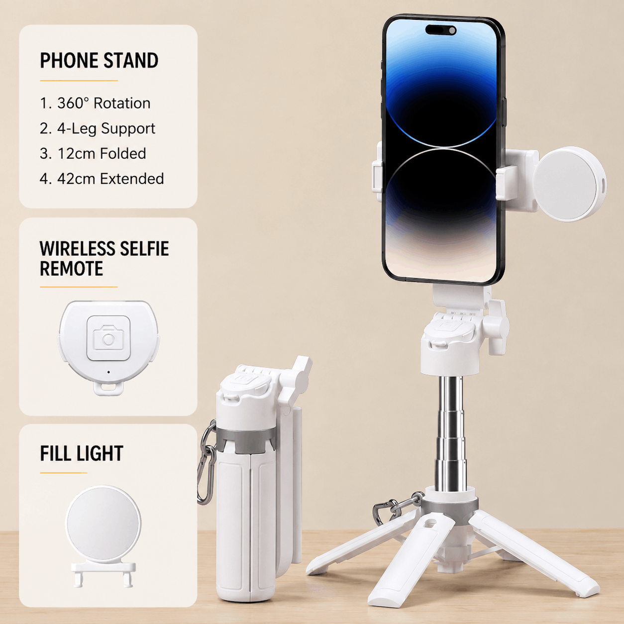 Mini Bluetooth Selfie Stick
