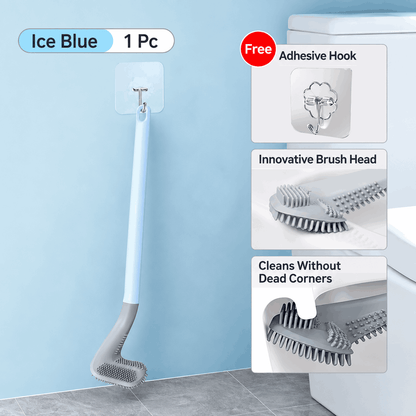 Silicone Toilet Brush – Silicone Head Won't Scratch, Reaches Corners & Gaps