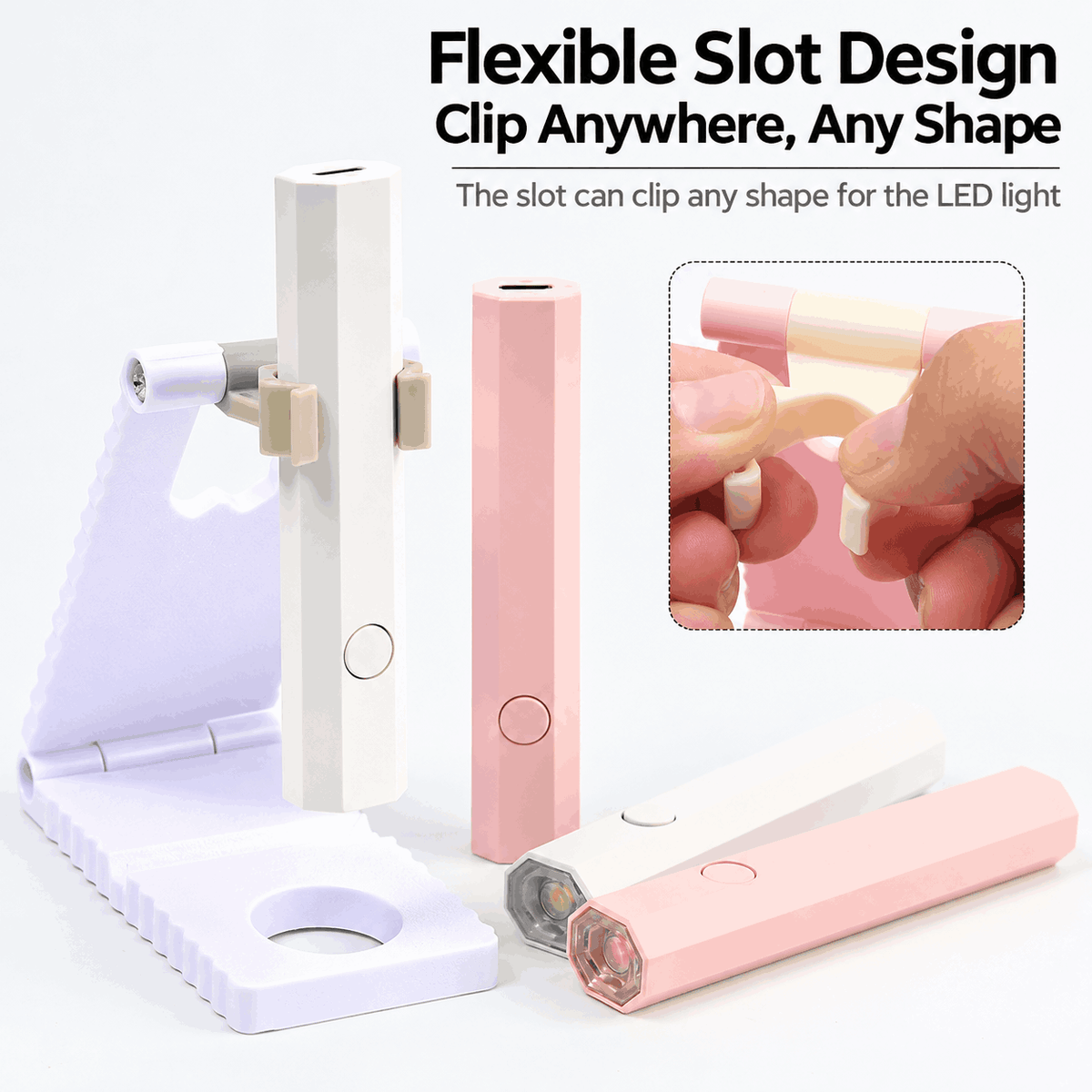 Portable One-Bar Nail Lamp – Rechargeable & Handheld