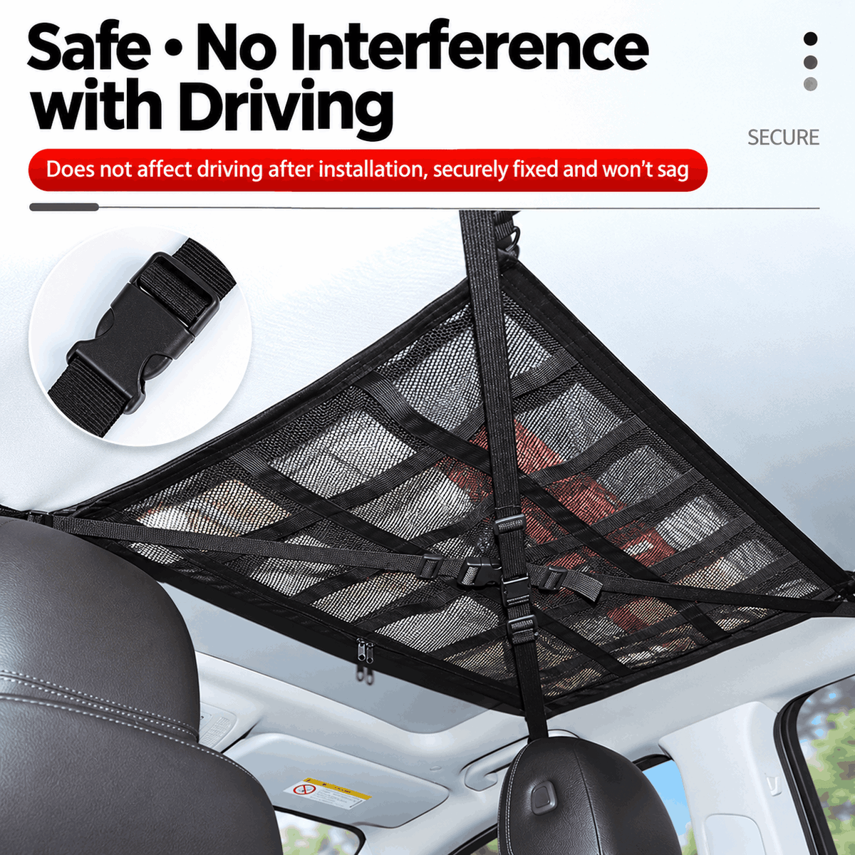 Car Ceiling Storage Net